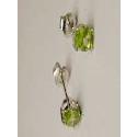 Oval Peridot Stud Earrings