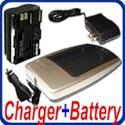 Eurus Ac / Car Charger Kit + 1800 mah Li-Ion BP-511 BP-511A Battery for Canon EOS D30 10D D60 300D SLR, Powershot: G1 G2 G3 G5 G6 Digital Camera / Camcorder