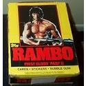 Rambo First Blood Part II Trading Cards Box