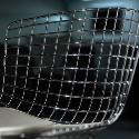 Bertoia Barstool w/  Seat Pad - Ingot