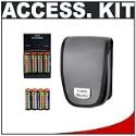 Accessory Kit for Canon Powershot Digital Cameras (A510 A520 A530 A540 A550 A560 A570IS A630 A640 A700 A710IS) with Canon Digital Camera Case + (4) 2700mAh AA NiMH Batteries & 110/ 220V Rapid Charger + Additional (4) - 2700mAh AA NiMH Rechargeable Batteries