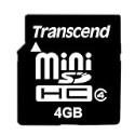 Transcend 4GB miniSDHC (SD 2.0 SPD Class 4)