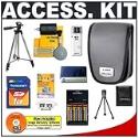 Accessory Kit for Canon Powershot Digital Cameras (A510 A520 A530 A540 A550 A560 A570IS A630 A640 A700 A710IS) with Canon Digital Camera Case + Transcend 1GB SecureDigital (SD) Card + (4) 2700mAh AA NiMH Batteries & 110/ 220V Rapid Charger + Compact Travel Tripod + High Speed USB 2.0 SecureDigital (SD) Card Reader