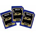 PNY P-SD2GBX3-MF 2 GB Secure Digital Card - 3 Pack