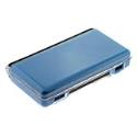 Blue Crystal Clear Case with Silicone Skin Cover + Reusable LCD Screen Protector for Nintendo NDS Lite Ds Lite